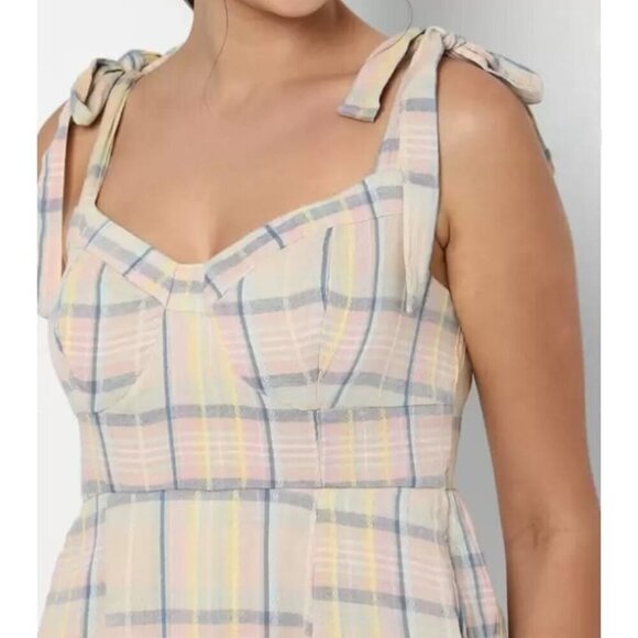 American Eagle Outfitters  Multicolor Fit and Flare Mini Dress NWOT Size XL - Picture 4 of 13